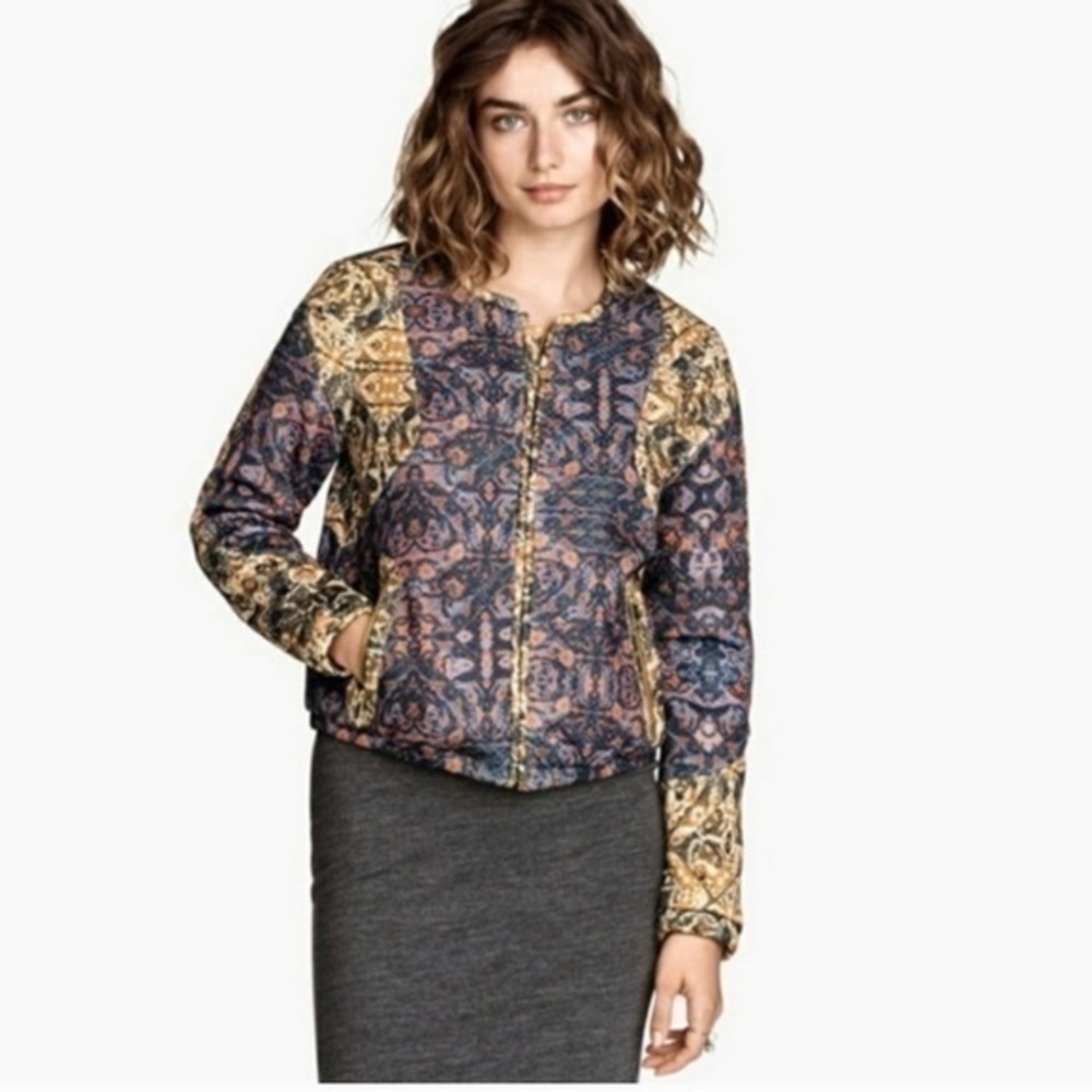 H&M Quilted Bomber Jacket